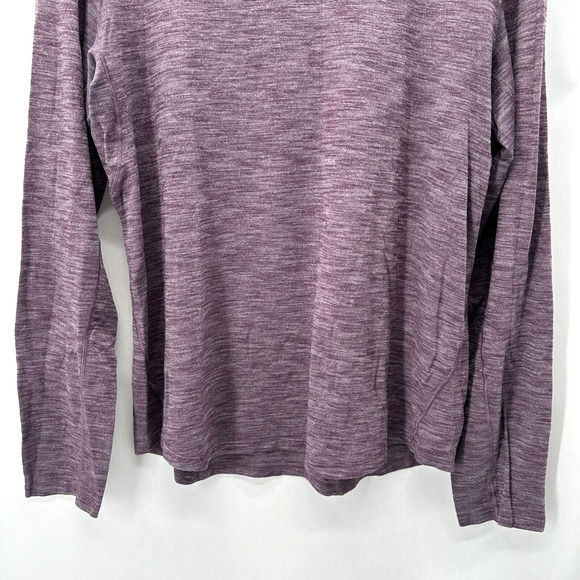 Lululemon Fresh Move Shirt Purple Space Dye Size XL Gorpcore Preppy Anti Odor - Picture 4 of 8